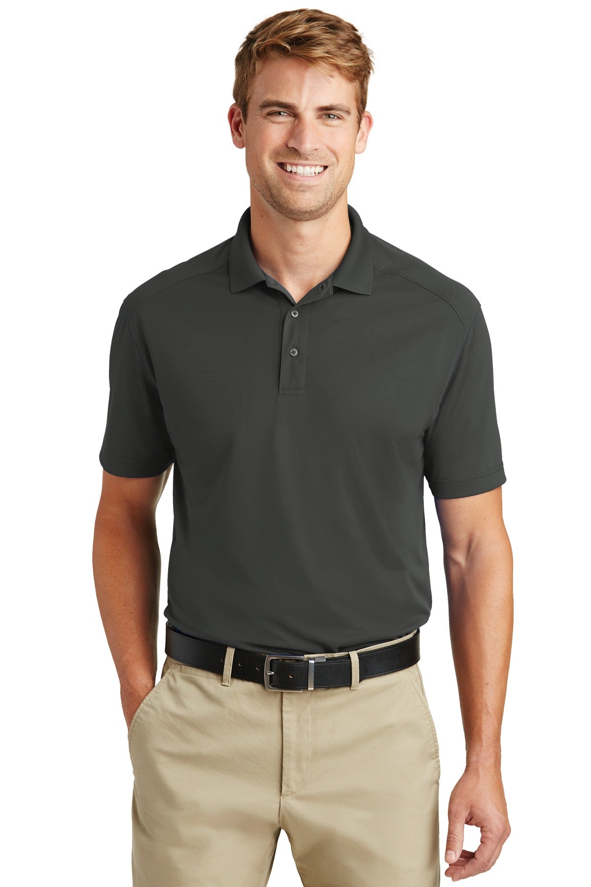 Custom logo CornerStone ® Tall Select Lightweight Snag-Proof Polo TLCS418 in Charcoal