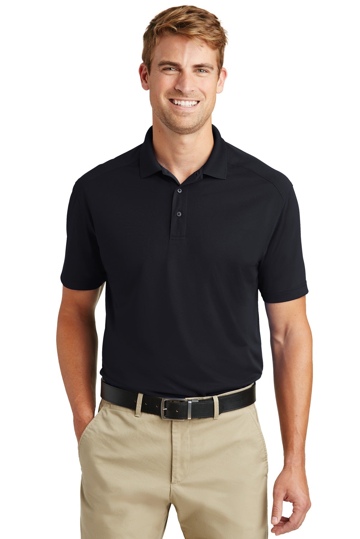 Custom logo CornerStone ® Tall Select Lightweight Snag-Proof Polo TLCS418 in Dark Navy