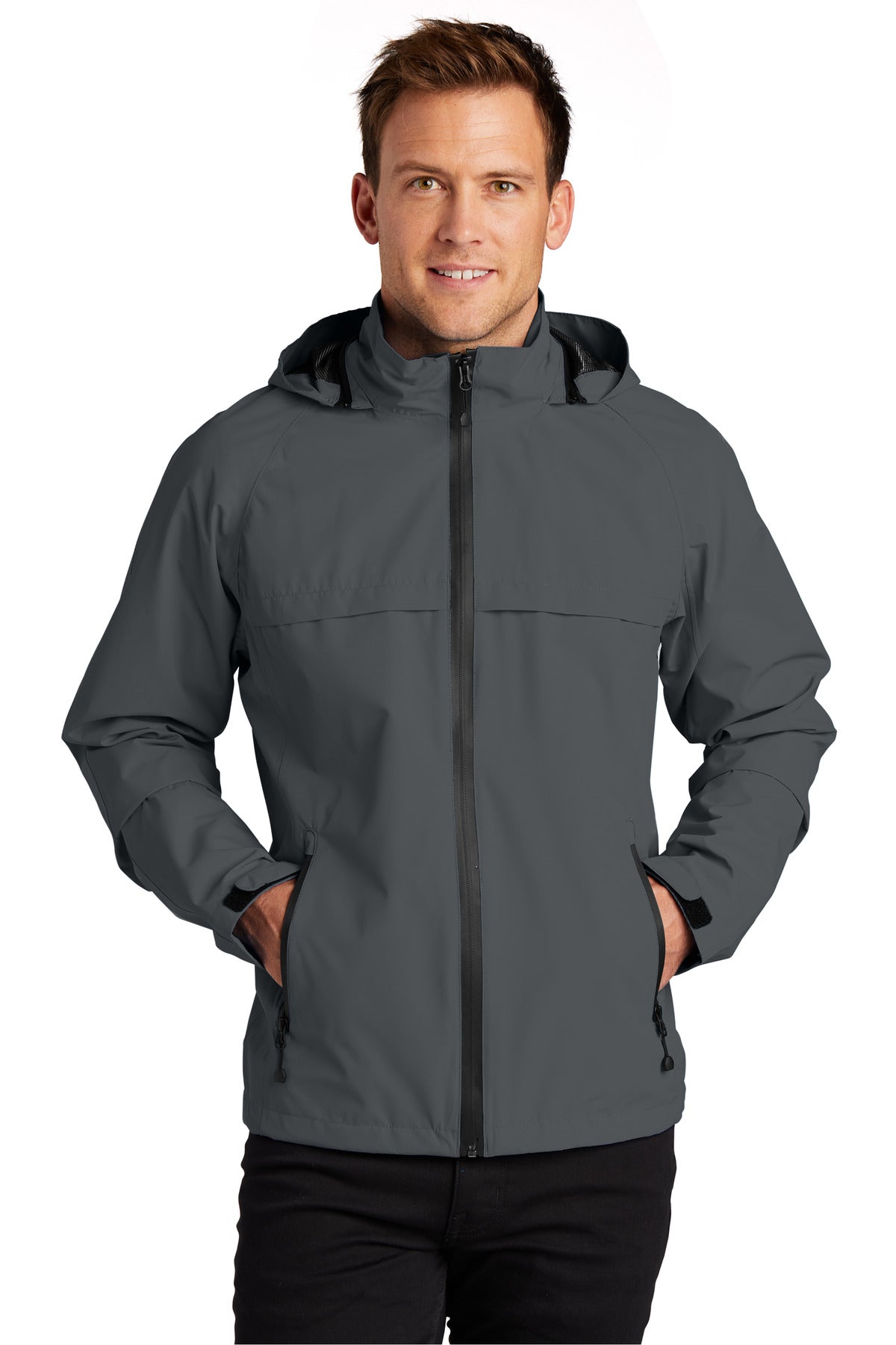 Custom logo Port Authority® Tall Torrent Waterproof Jacket TLJ333 in Magnet