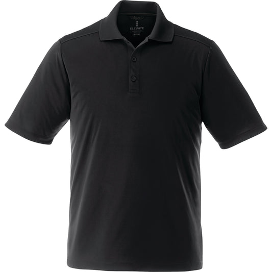 Custom logo Men's DADE Short Sleeve Polo - Black