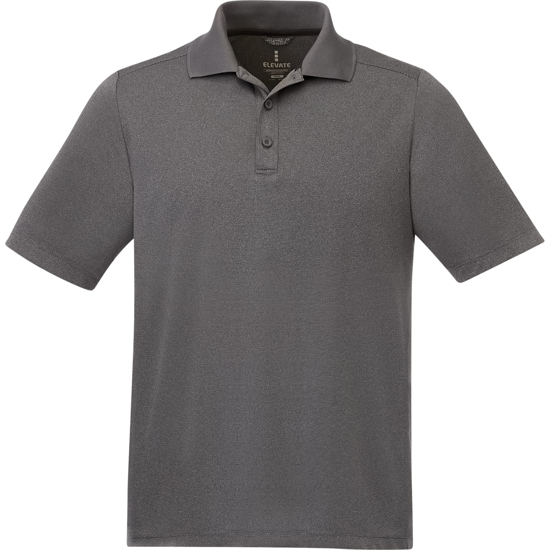 Men's DADE Short Sleeve Polo - Heather Dark Charcoal
