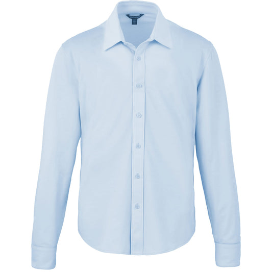 Custom logo TATRA Eco Long Sleeve Knit Shirt - Men's