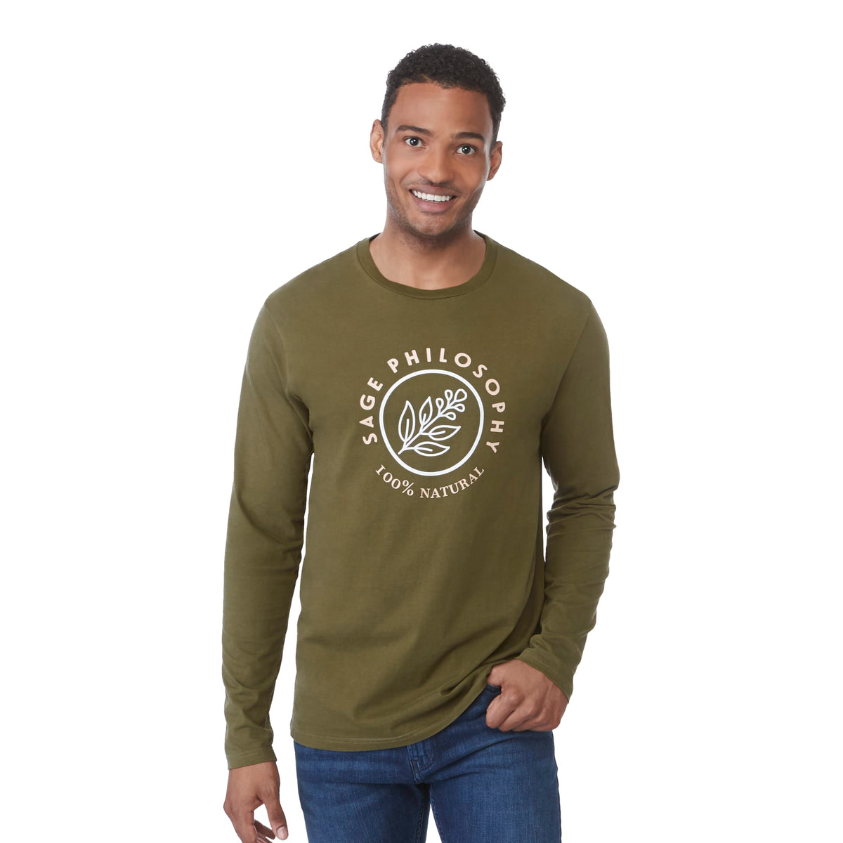 Custom logo tentree Organic Cotton Longsleeve Tee - Men's