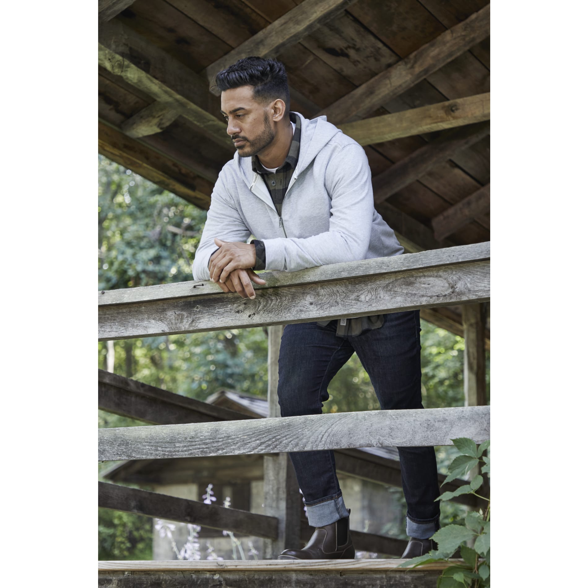 Roots73 CANMORE Eco Quarter Zip Hoody - Unisex