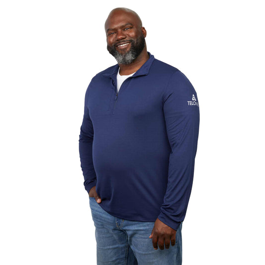 Custom logo IZU EVERYTHING PERFORMANCE Eco 1/4 Zip - Men's