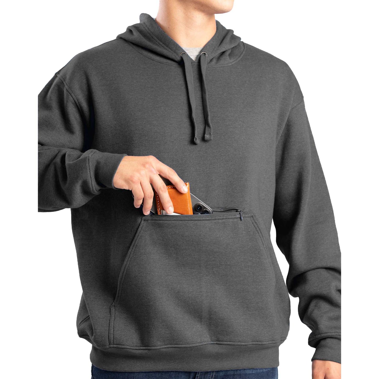 Berne Heritage Zippered Pocket Hooded  Sweatshirt - Men's
