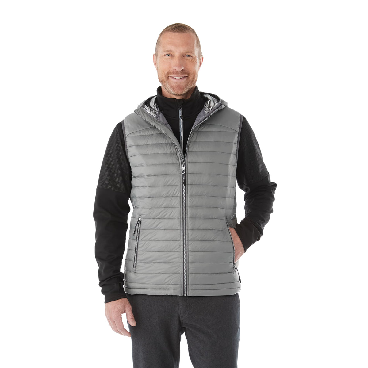 Custom logo Men's JUNCTION Packable Insulated Vest