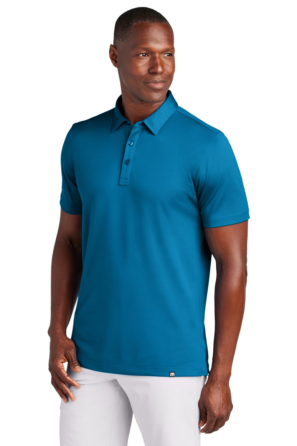 Custom logo TravisMathew Cabana Solid Polo TM1MAA370 in Classic Blue