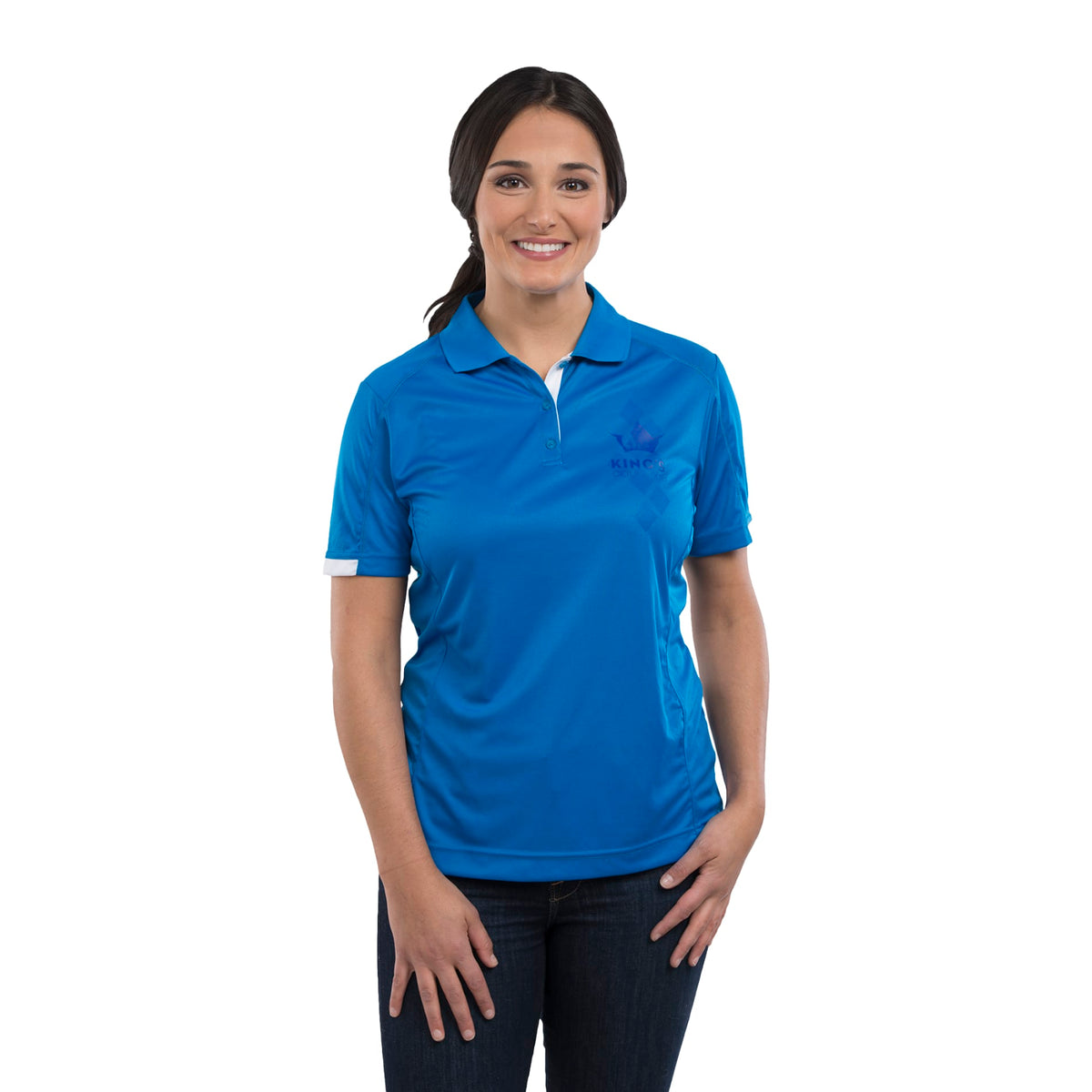 Custom logo Women's Kiso Short Sleeve Polo