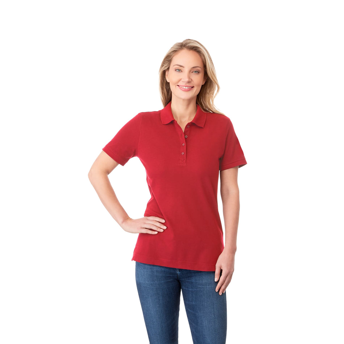 Custom logo Womens CRANDALL Short Sleeve Polo