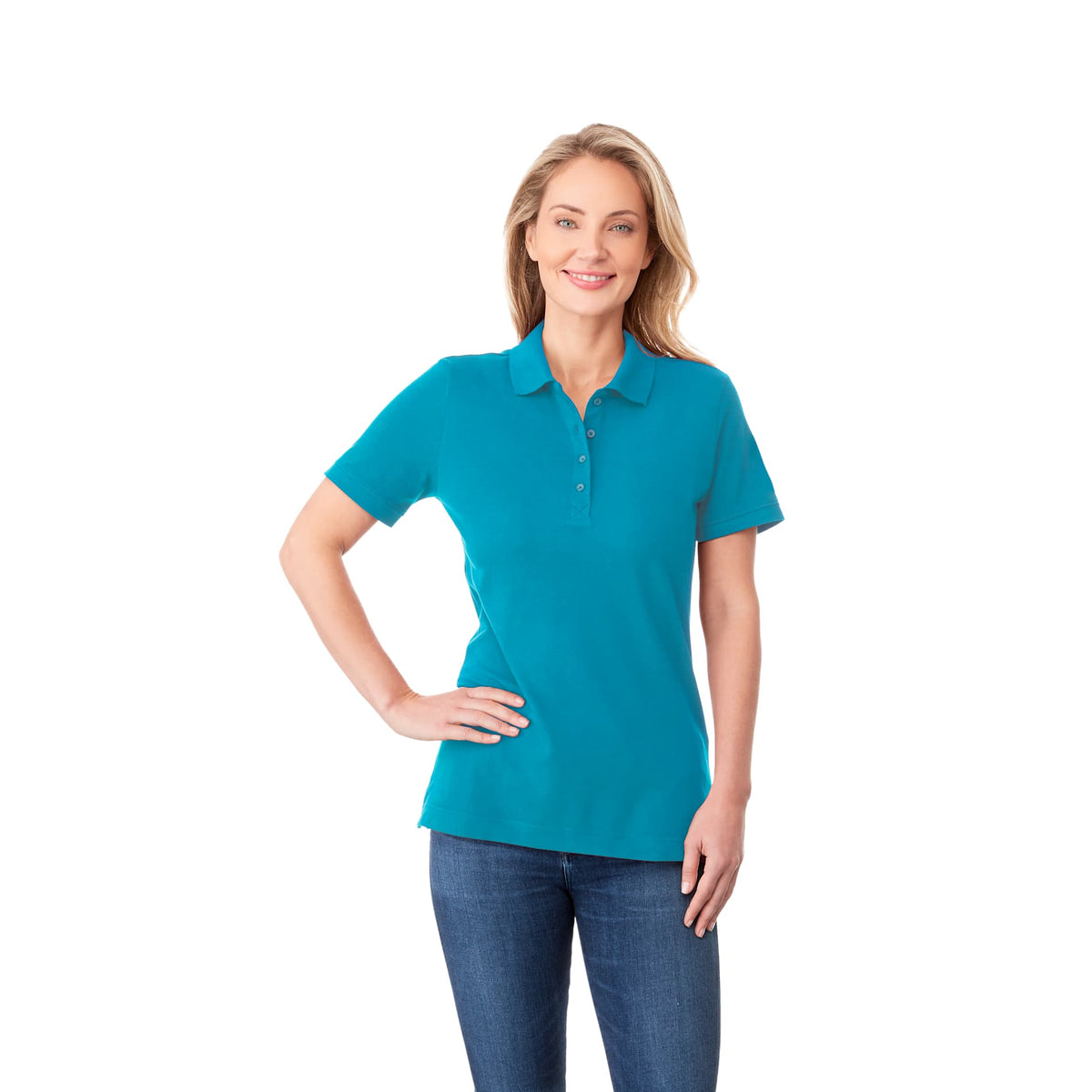 Custom logo Womens CRANDALL Short Sleeve Polo
