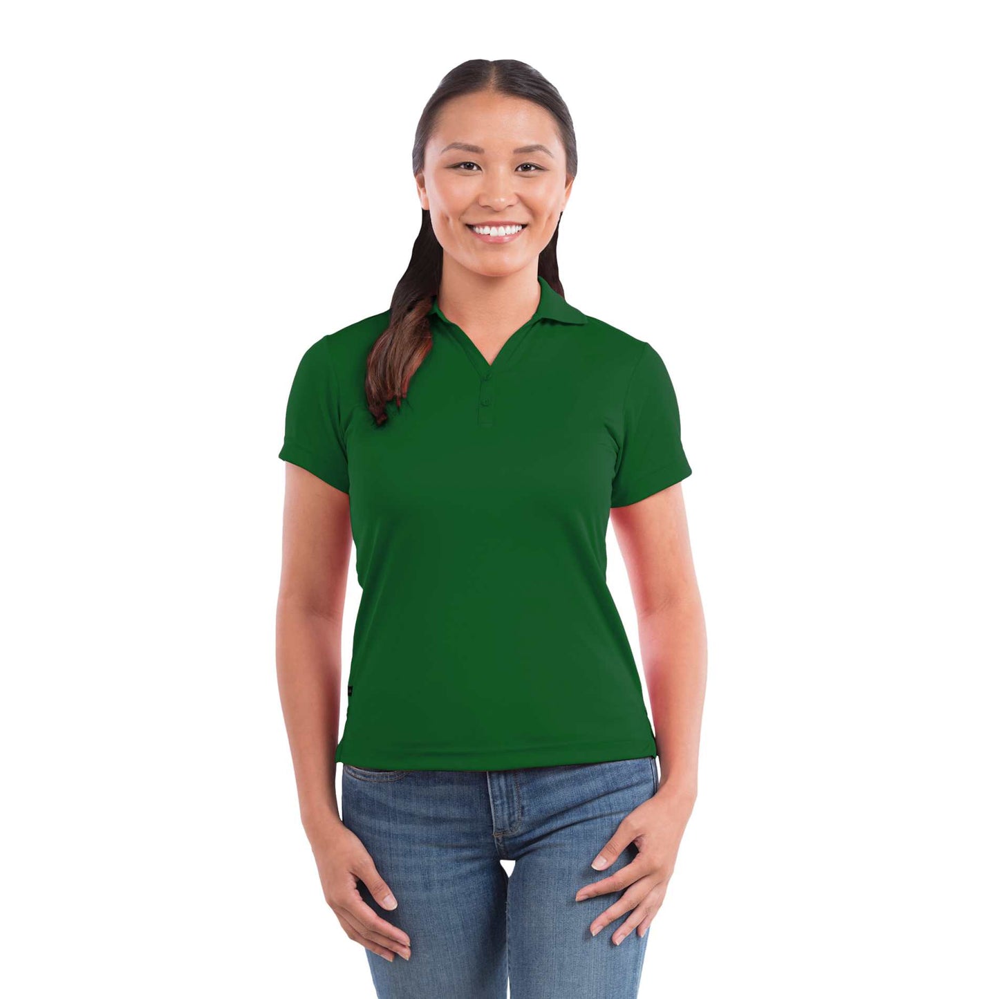 Women's MORENO TEXT MICRO SS POLO