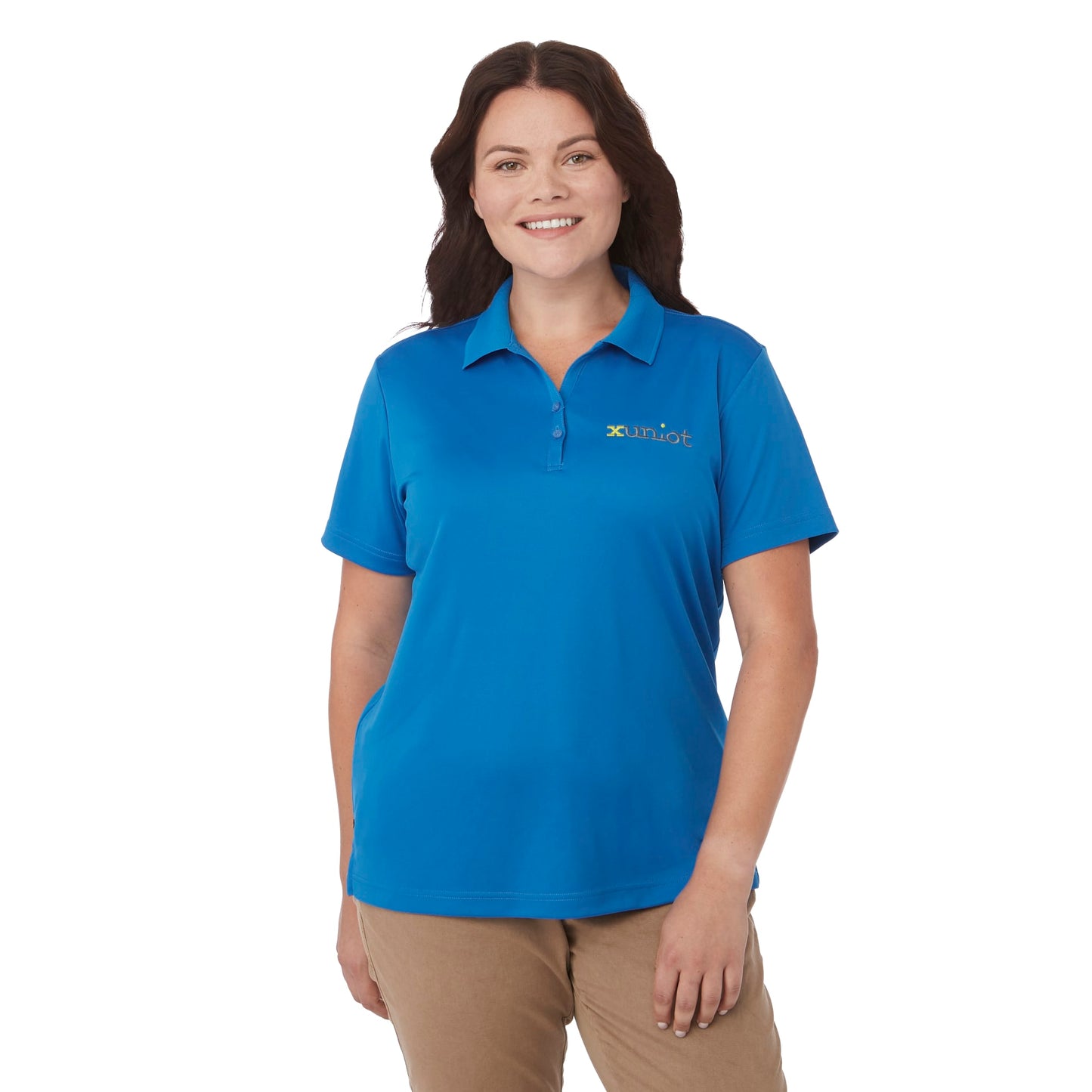 Women's MORENO TEXT MICRO SS POLO