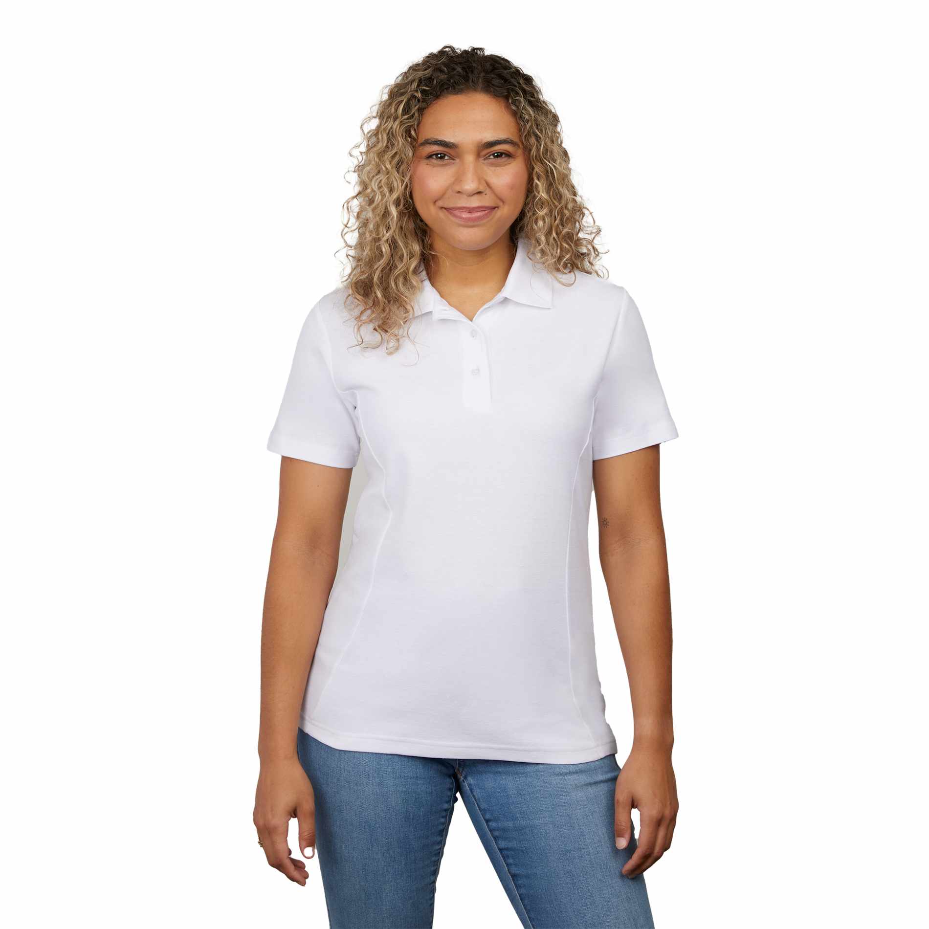 PALO Short Sleeve 100% Cotton Pique Polo - Women's