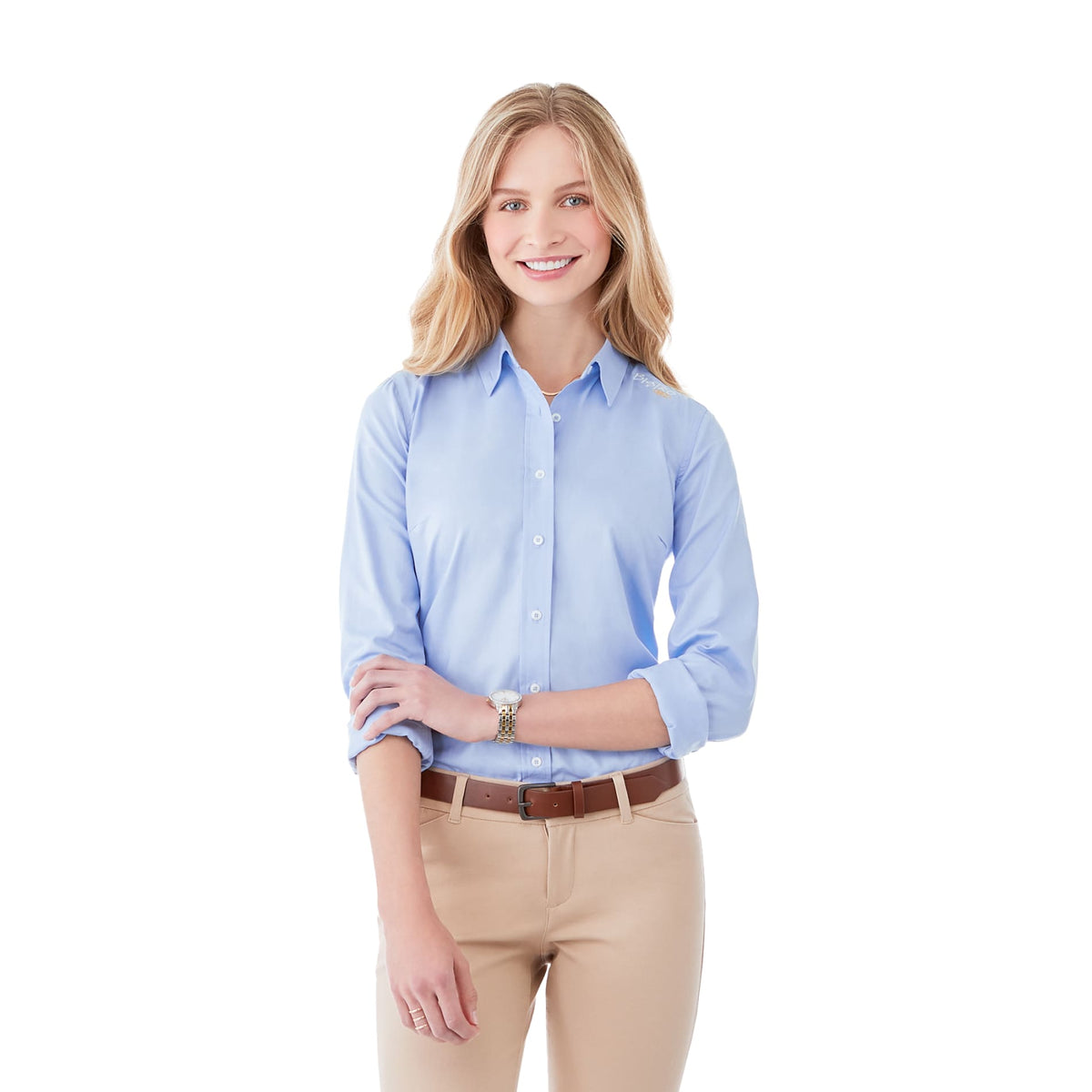Custom logo Women's IRVINE Oxford LS Shirt