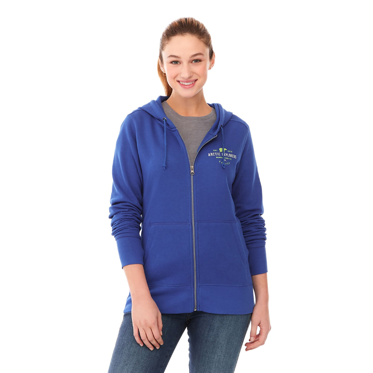 Custom logo Women's CYPRESS Fleece Zip Hoody