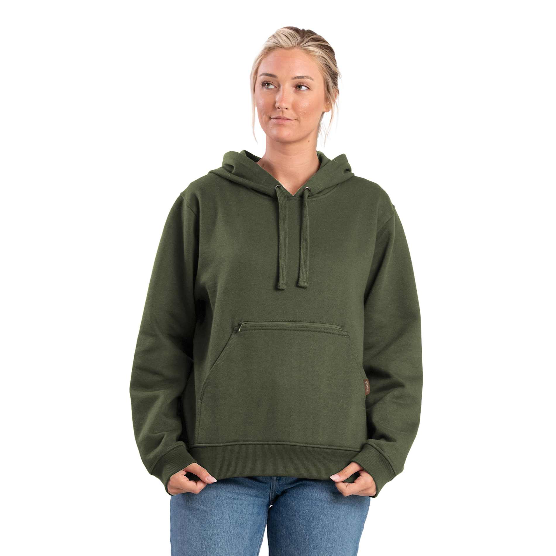 Berne Heritage Zippered Hooded Pullover Sweatshirt - Women's