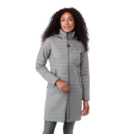 Custom logo Women's SILVERTON Long Packable Insulated Jacket