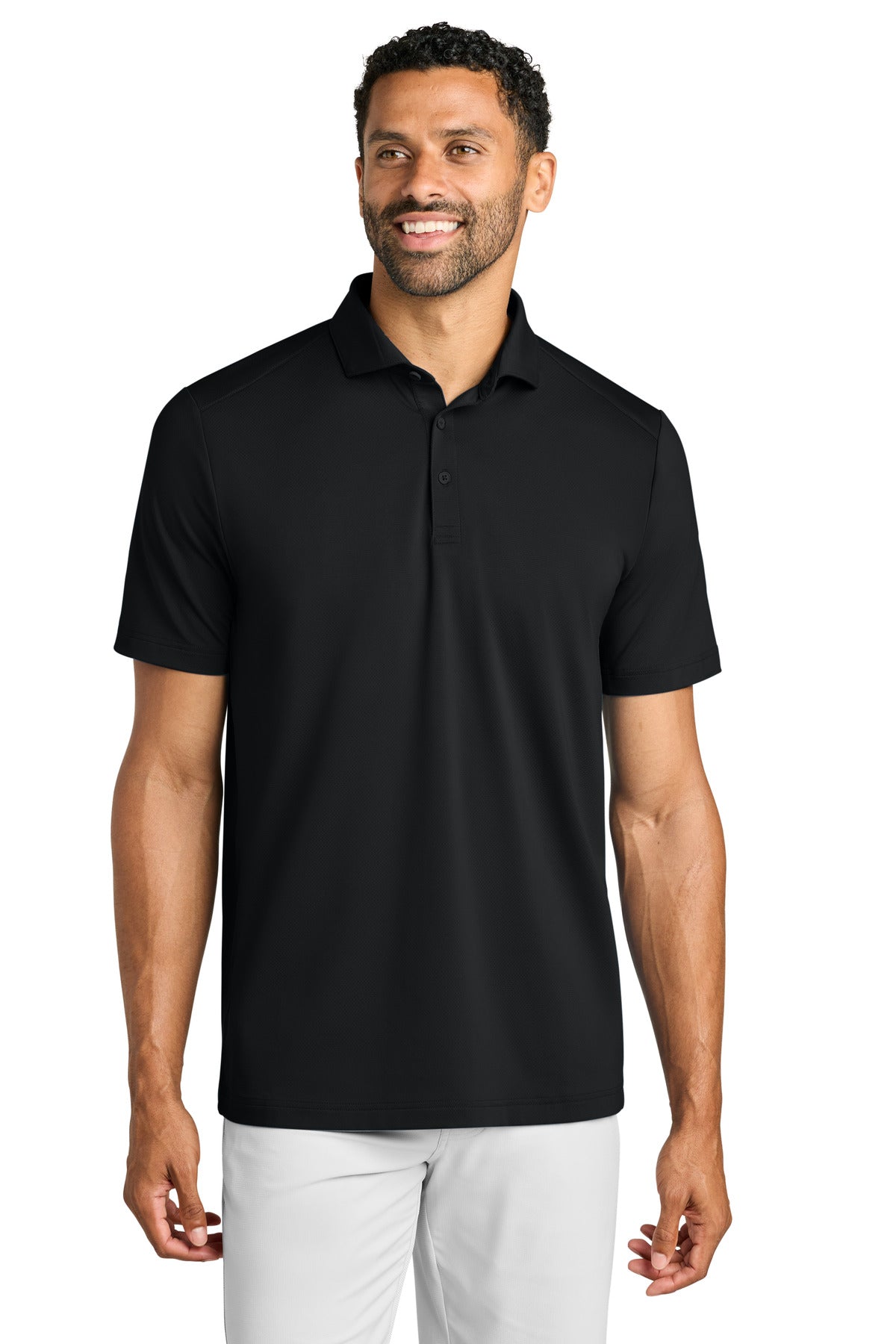 Custom logo TravisMathew Onward Polo TMA42773 in Black