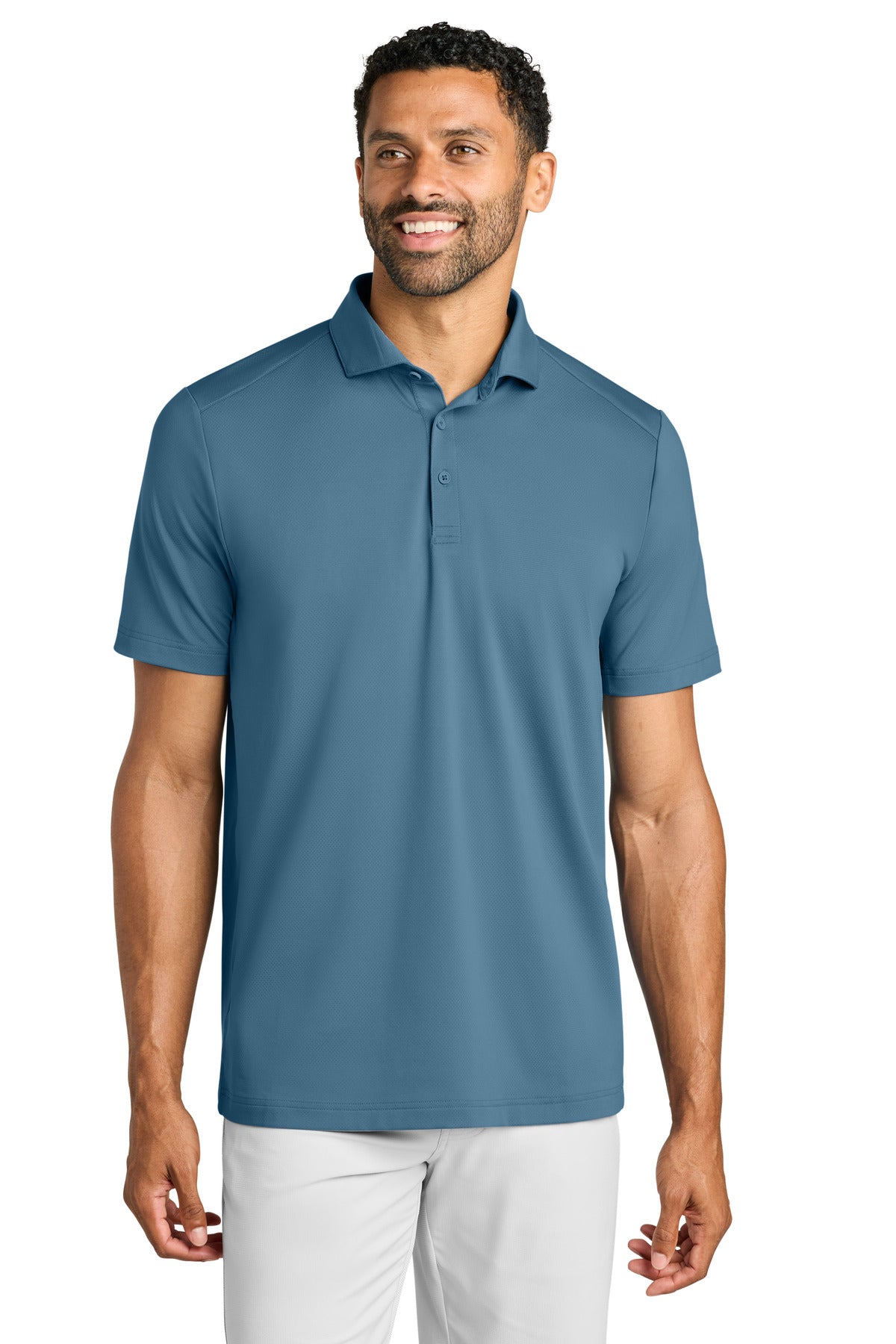 Custom logo TravisMathew Onward Polo TMA42773 in Copen Blue