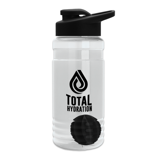 Groove Tritan® Shaker Bottle with Drink-Thru Lid and Mixing Ball - 20 oz.