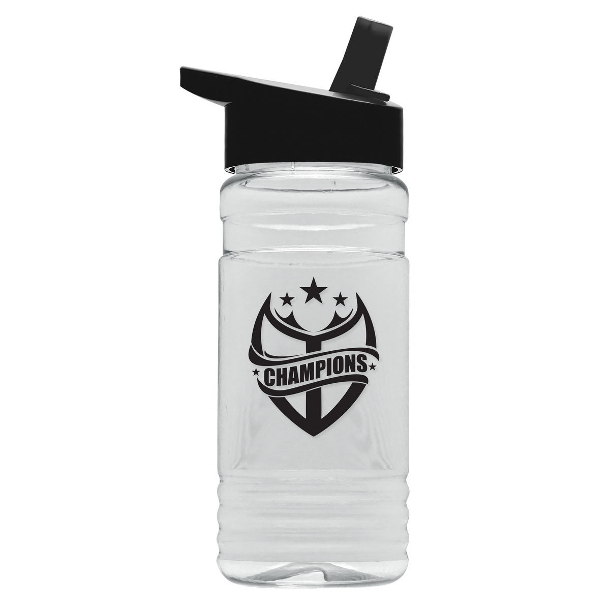 Custom logo Groove Tritan® Bottle with Flip-Straw Lid - 20 oz.