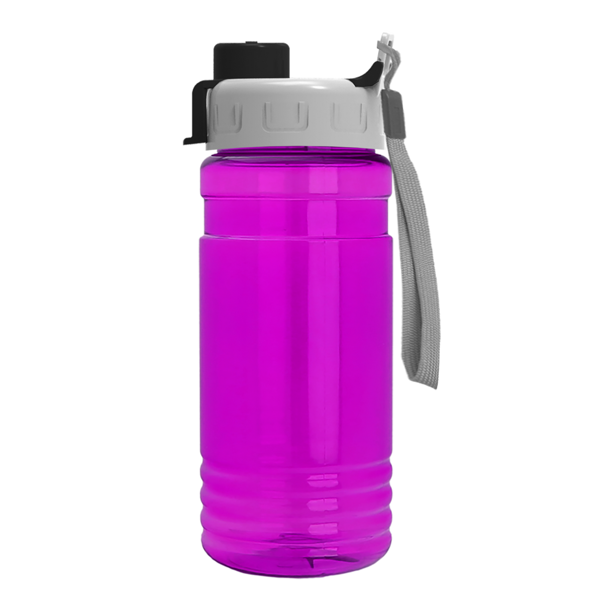 Custom logo Groove Tritan® Bottle with Quick-Snap Lid - 20 oz.