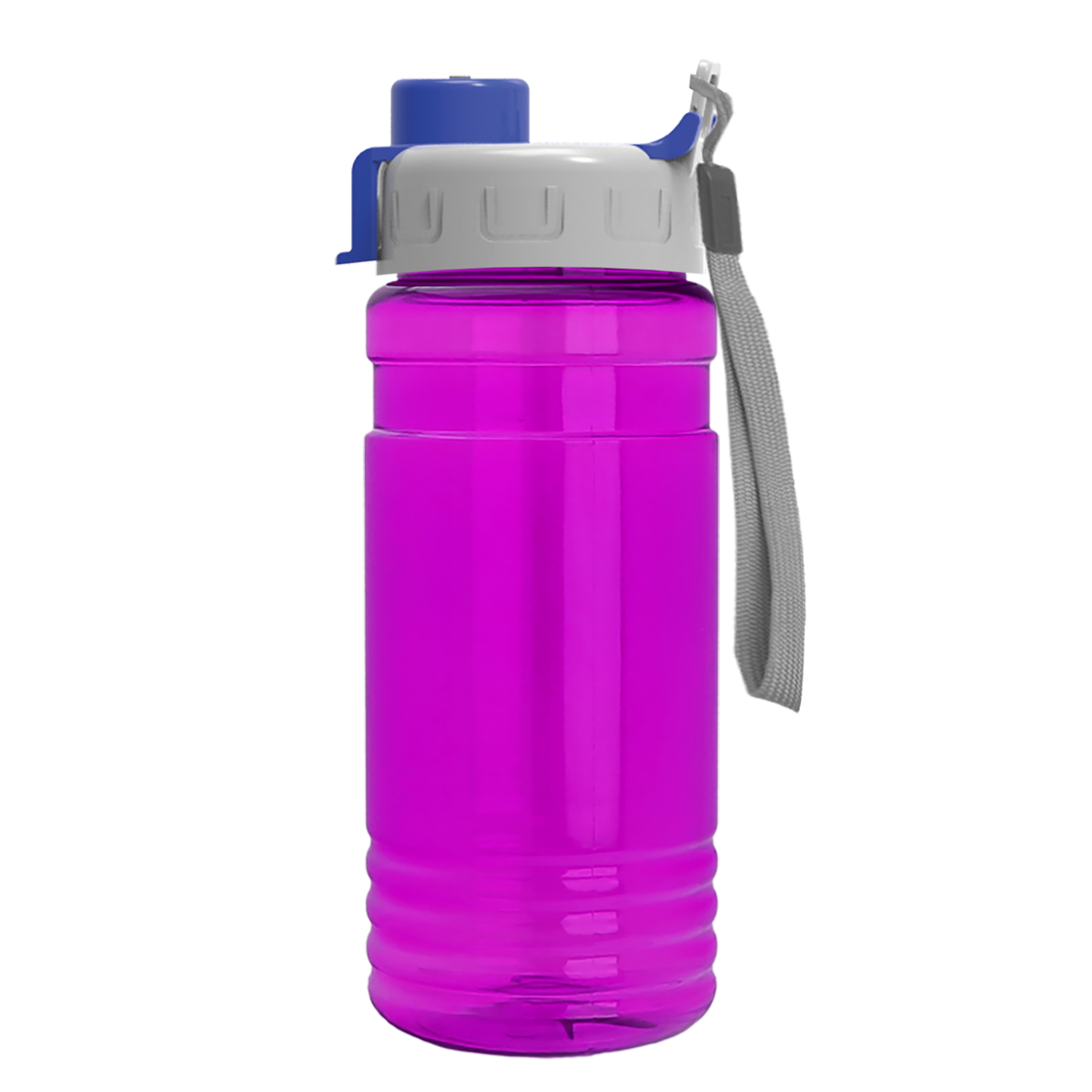 Custom logo Groove Tritan® Bottle with Quick-Snap Lid - 20 oz.