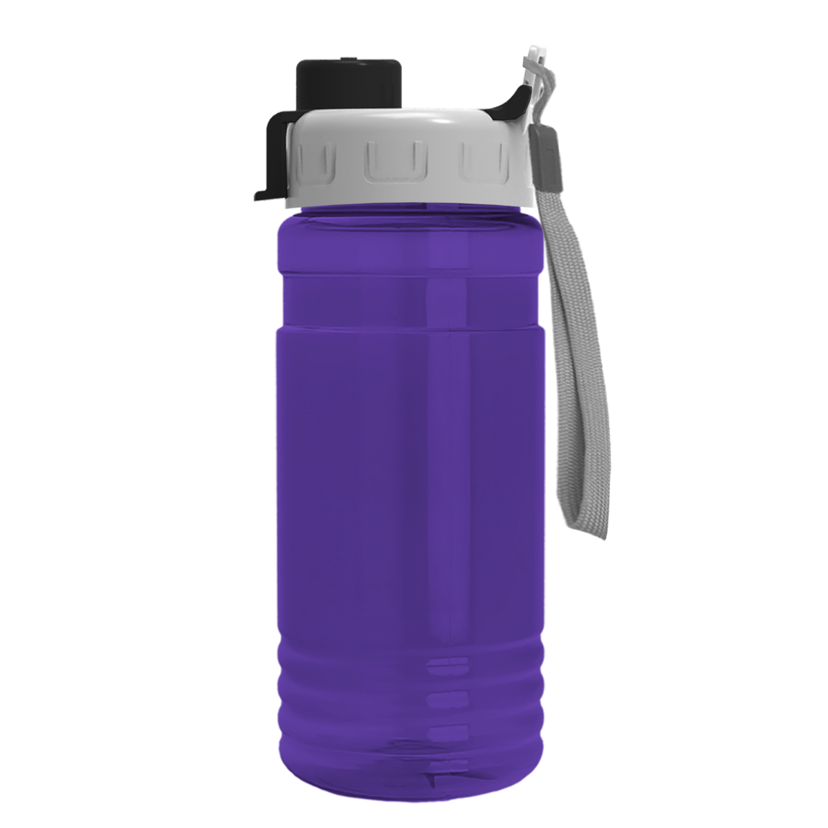 Custom logo Groove Tritan® Bottle with Quick-Snap Lid - 20 oz.