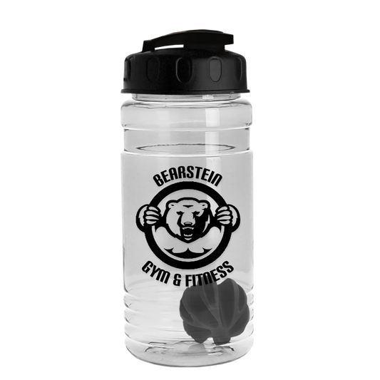 Groove Tritan® Shaker Bottle with Flip-Top Lid and Mixing Ball - 20 oz.