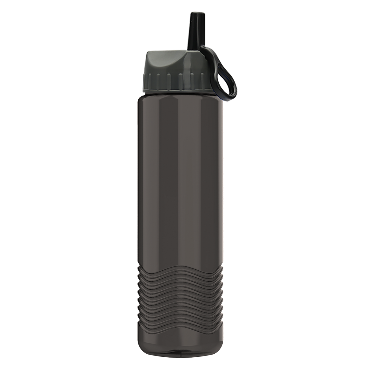 Custom logo Wave Tritan® Bottle with Ring-Straw Lid - 24 oz.