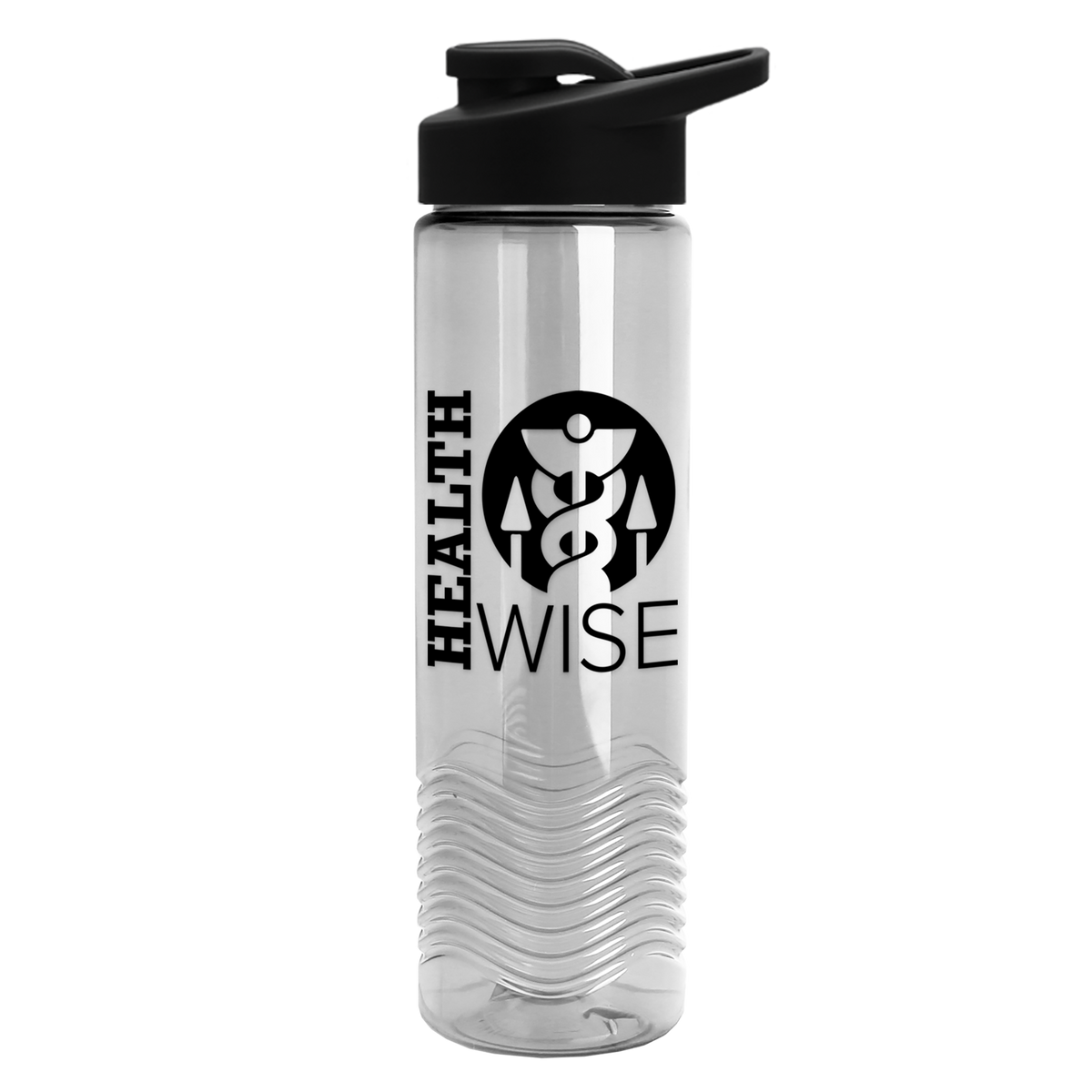 Custom logo Wave Tritan® Bottle with Drink-Thru Lid - 24 oz.