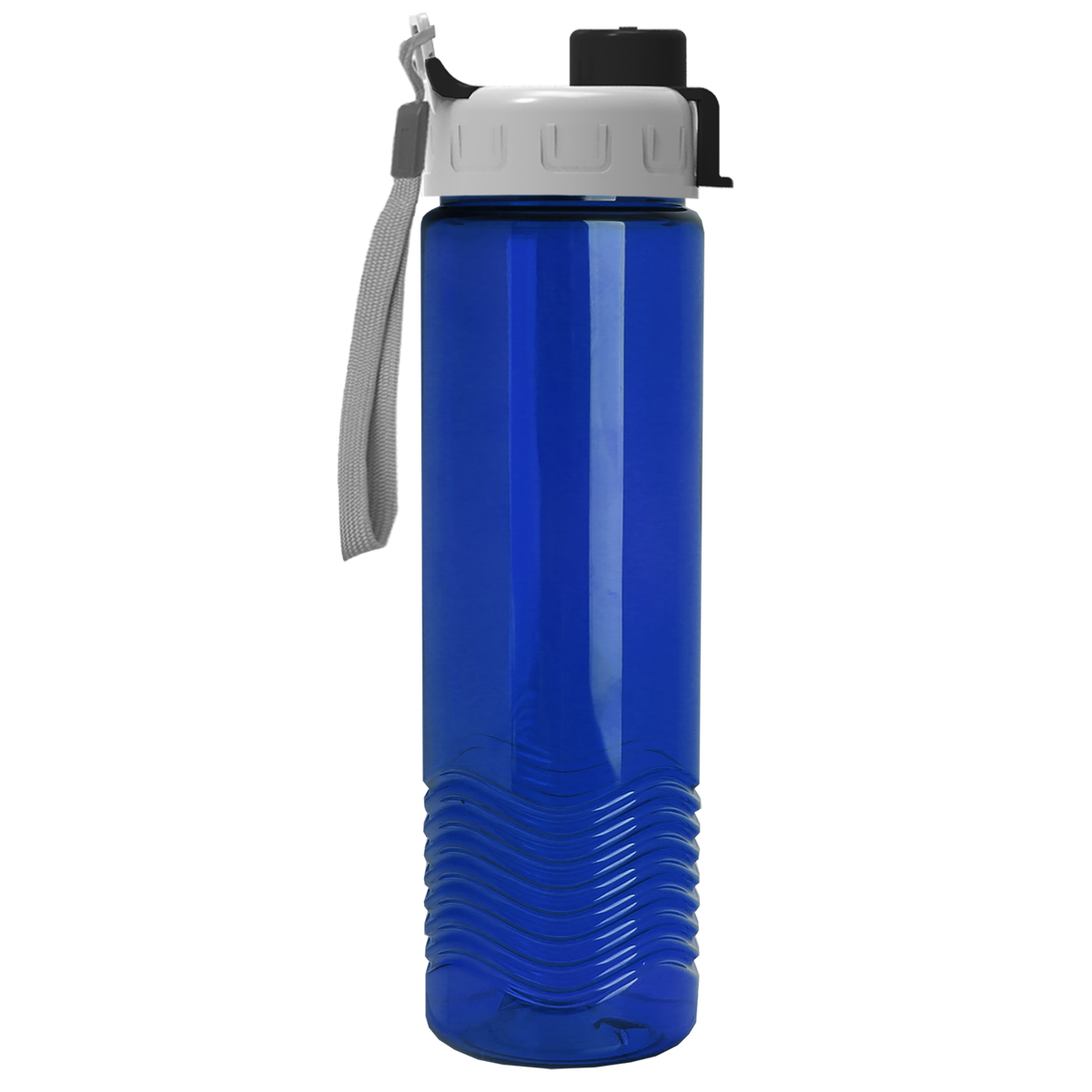 Custom logo Wave Tritan® Bottle with Quick-Snap Lid - 24 oz.