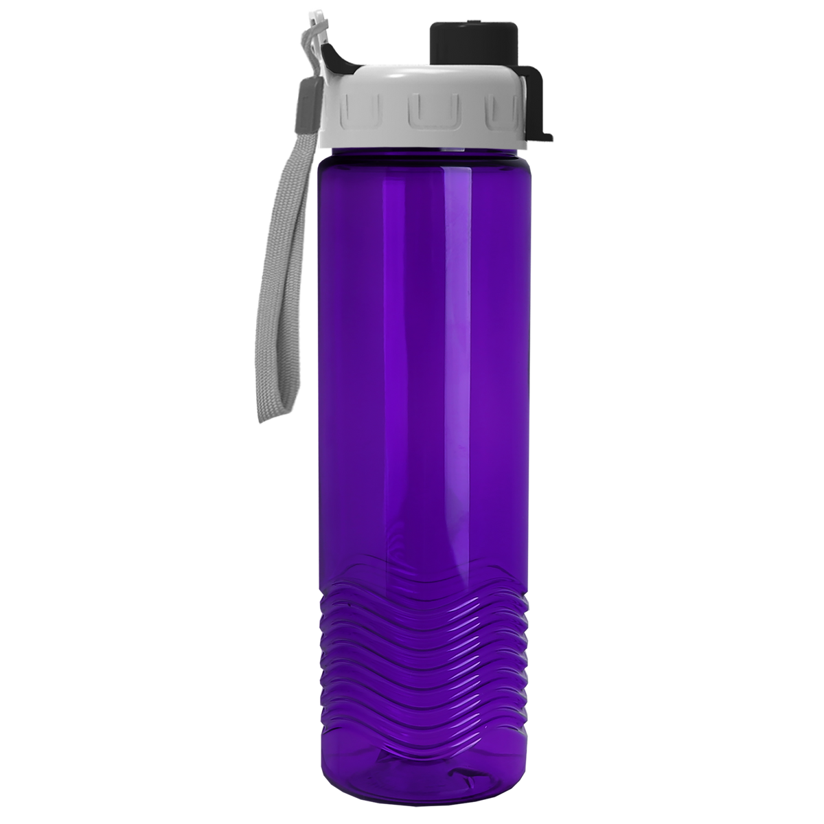 Custom logo Wave Tritan® Bottle with Quick-Snap Lid - 24 oz.