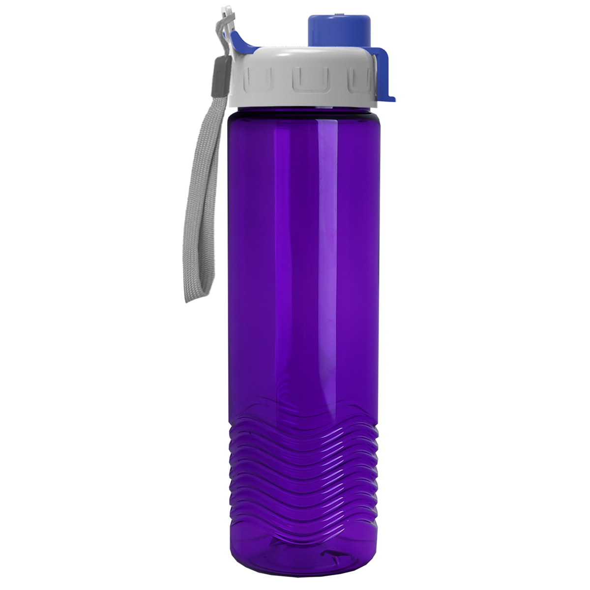 Custom logo Wave Tritan® Bottle with Quick-Snap Lid - 24 oz.
