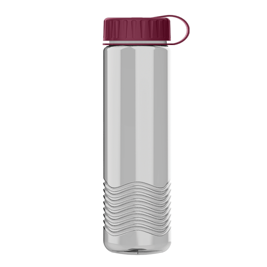 Wave Tritan® Bottle with Tethered Lid - 24 oz.
