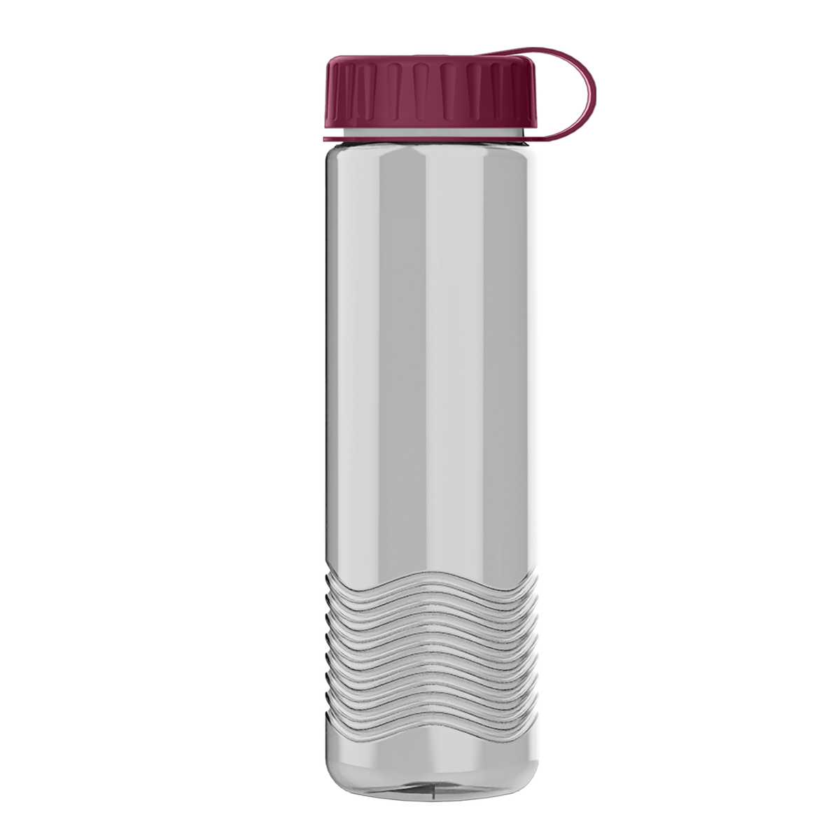 Custom logo Wave Tritan® Bottle with Tethered Lid - 24 oz.