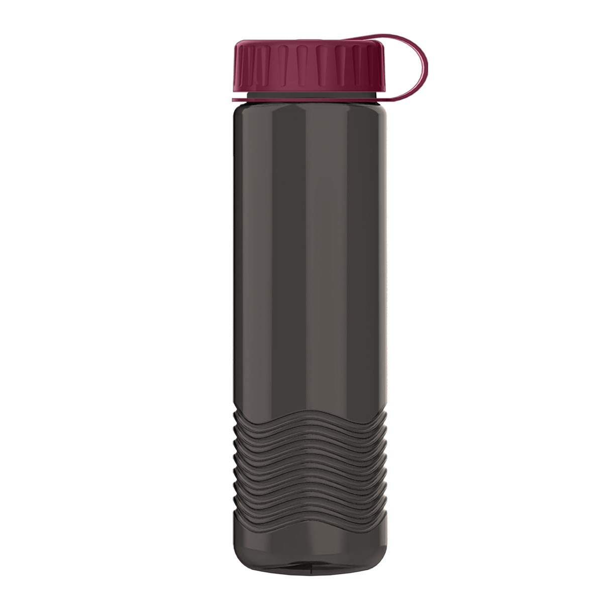 Custom logo Wave Tritan® Bottle with Tethered Lid - 24 oz.