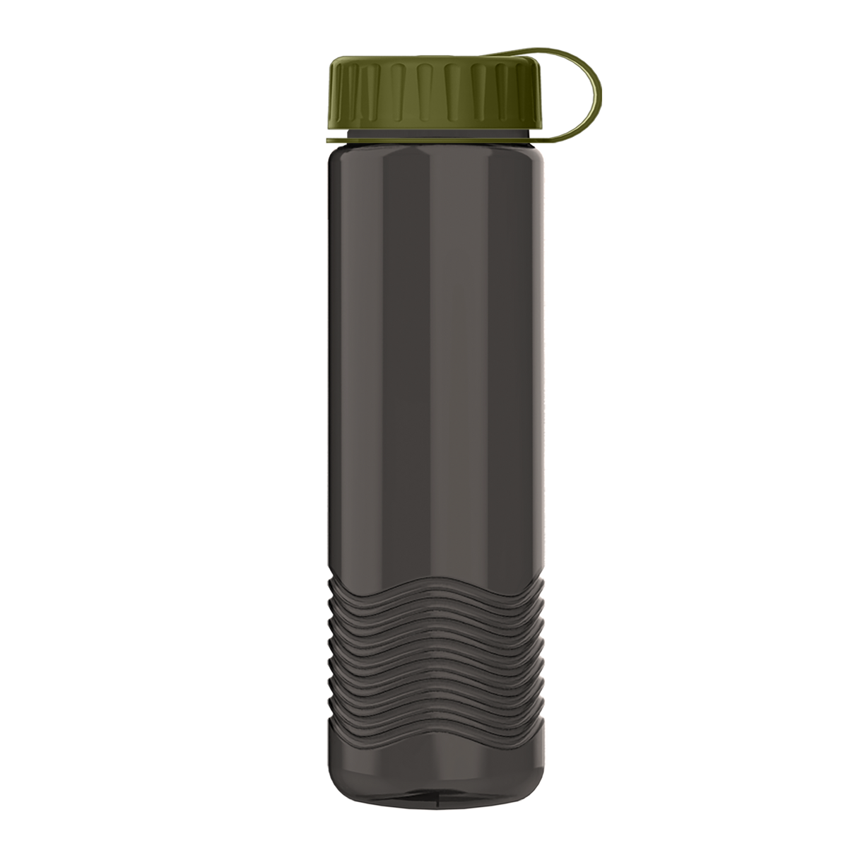 Custom logo Wave Tritan® Bottle with Tethered Lid - 24 oz.