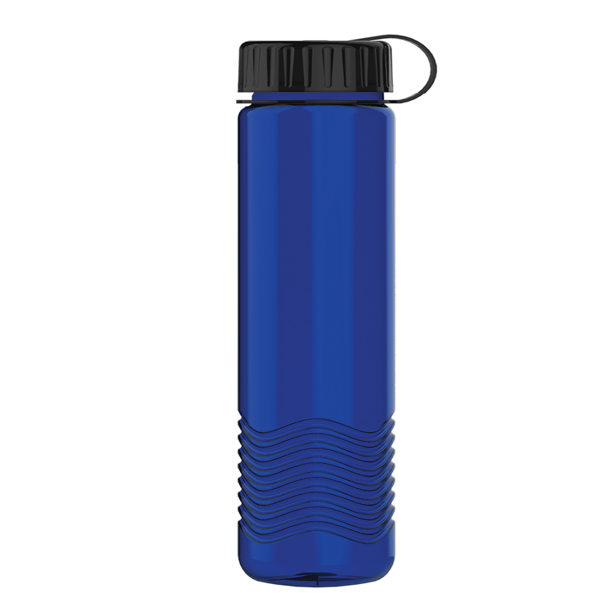 Custom logo Wave Tritan® Bottle with Tethered Lid - 24 oz.