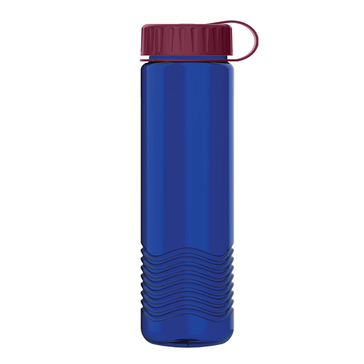 Custom logo Wave Tritan® Bottle with Tethered Lid - 24 oz.