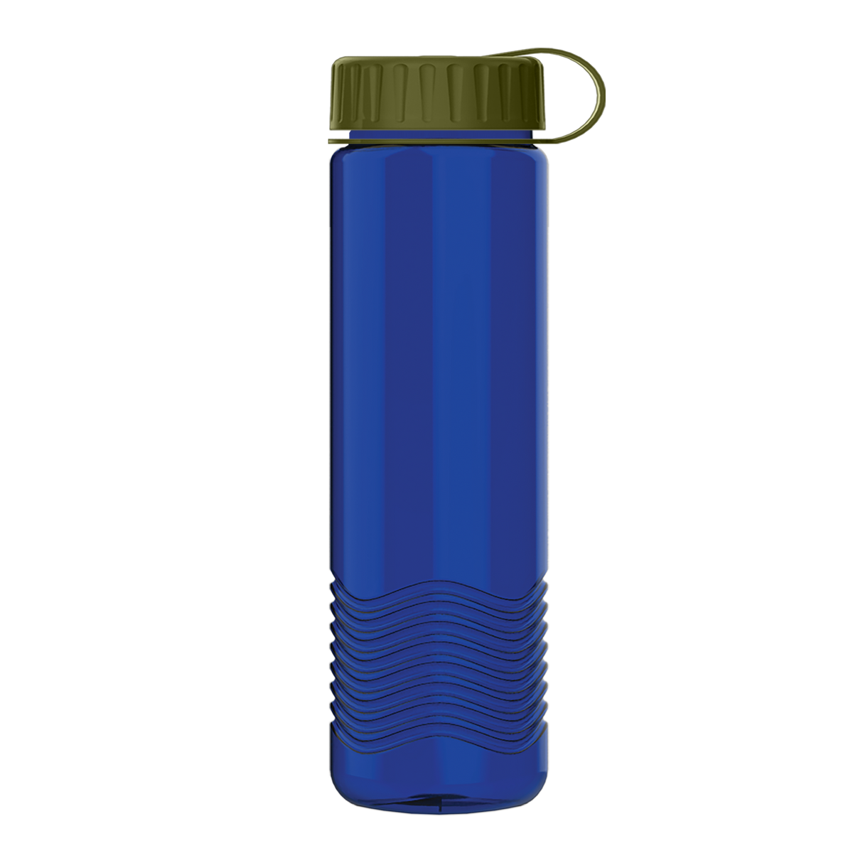 Custom logo Wave Tritan® Bottle with Tethered Lid - 24 oz.