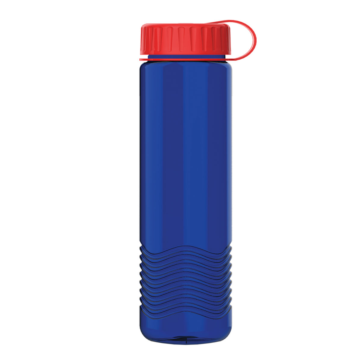 Custom logo Wave Tritan® Bottle with Tethered Lid - 24 oz.