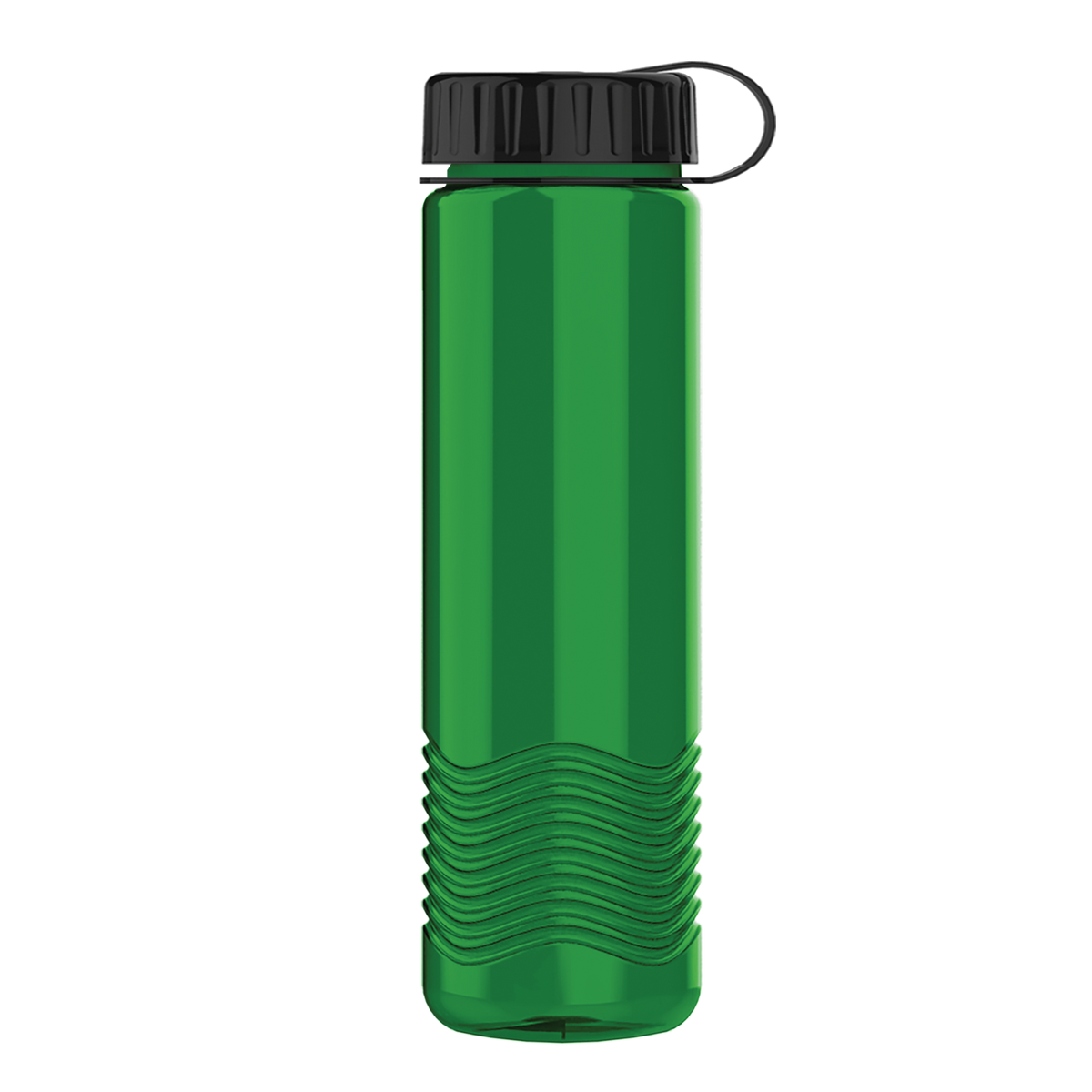Custom logo Wave Tritan® Bottle with Tethered Lid - 24 oz.