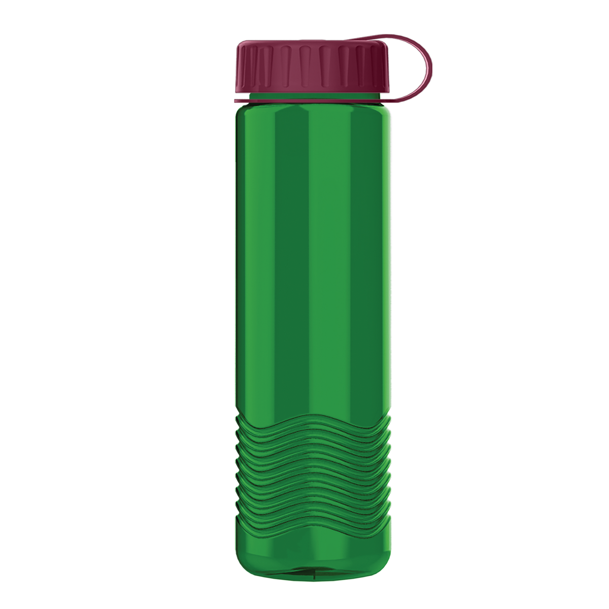 Custom logo Wave Tritan® Bottle with Tethered Lid - 24 oz.