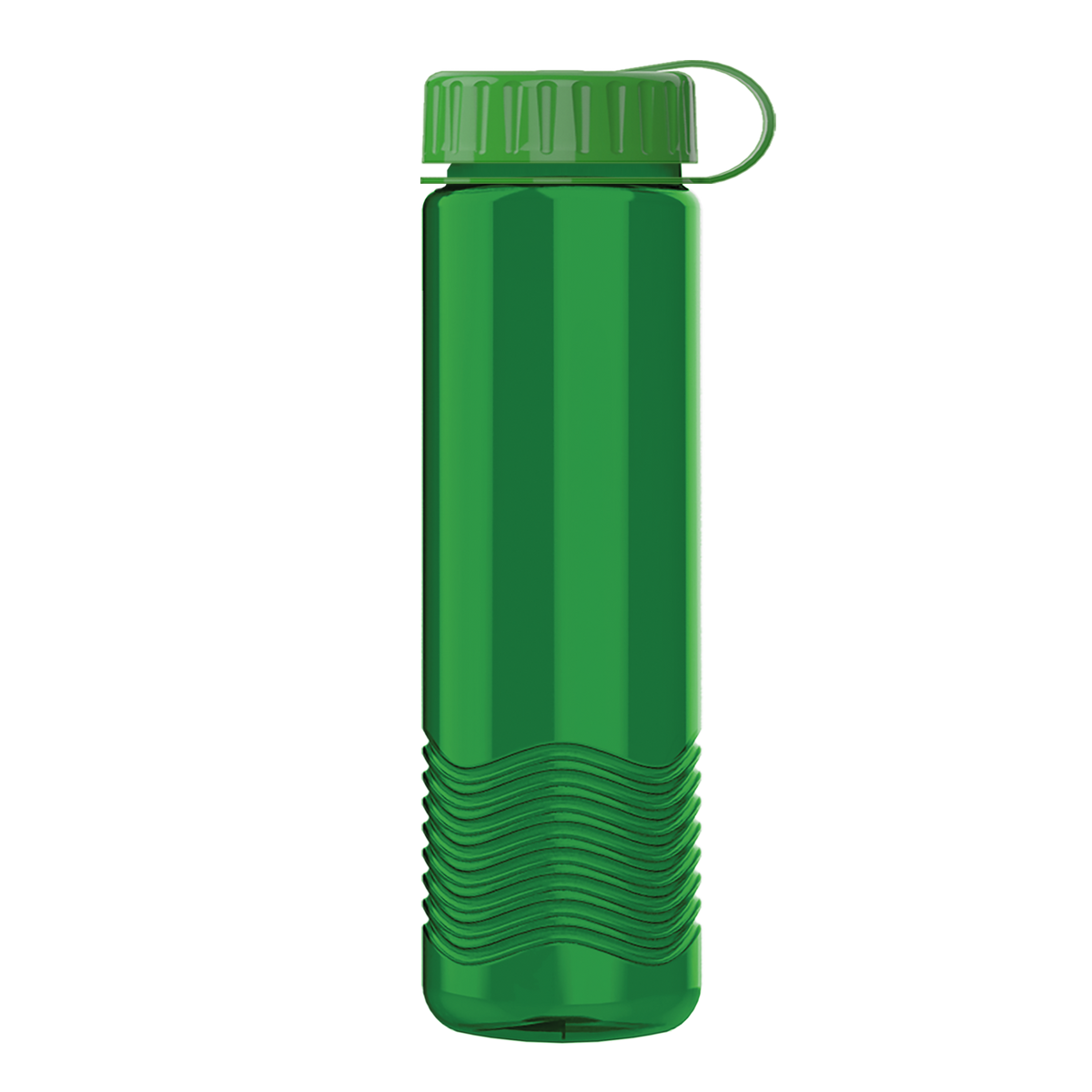 Custom logo Wave Tritan® Bottle with Tethered Lid - 24 oz.