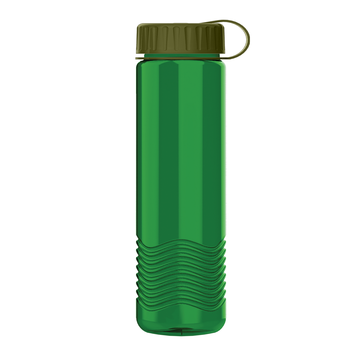 Custom logo Wave Tritan® Bottle with Tethered Lid - 24 oz.