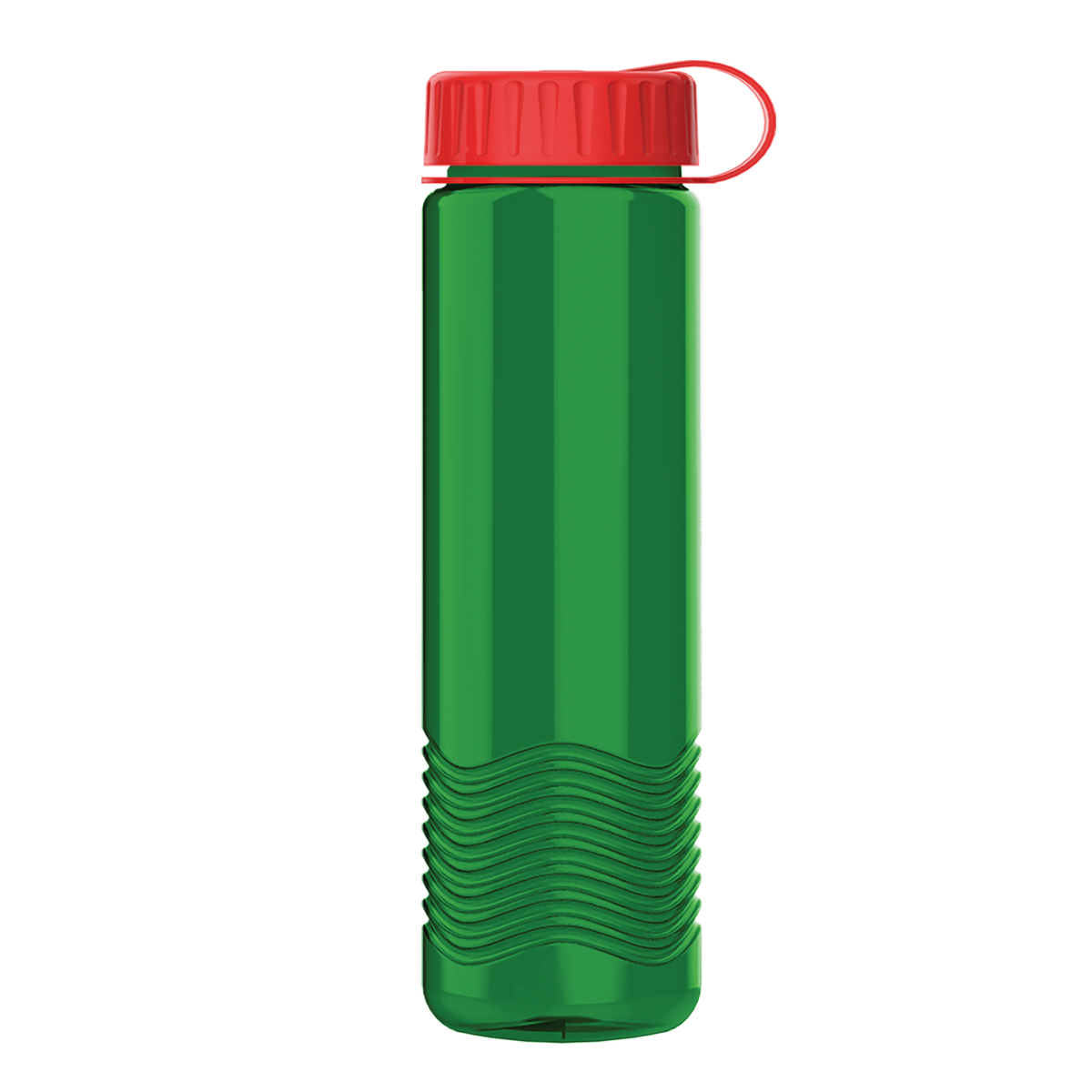 Custom logo Wave Tritan® Bottle with Tethered Lid - 24 oz.