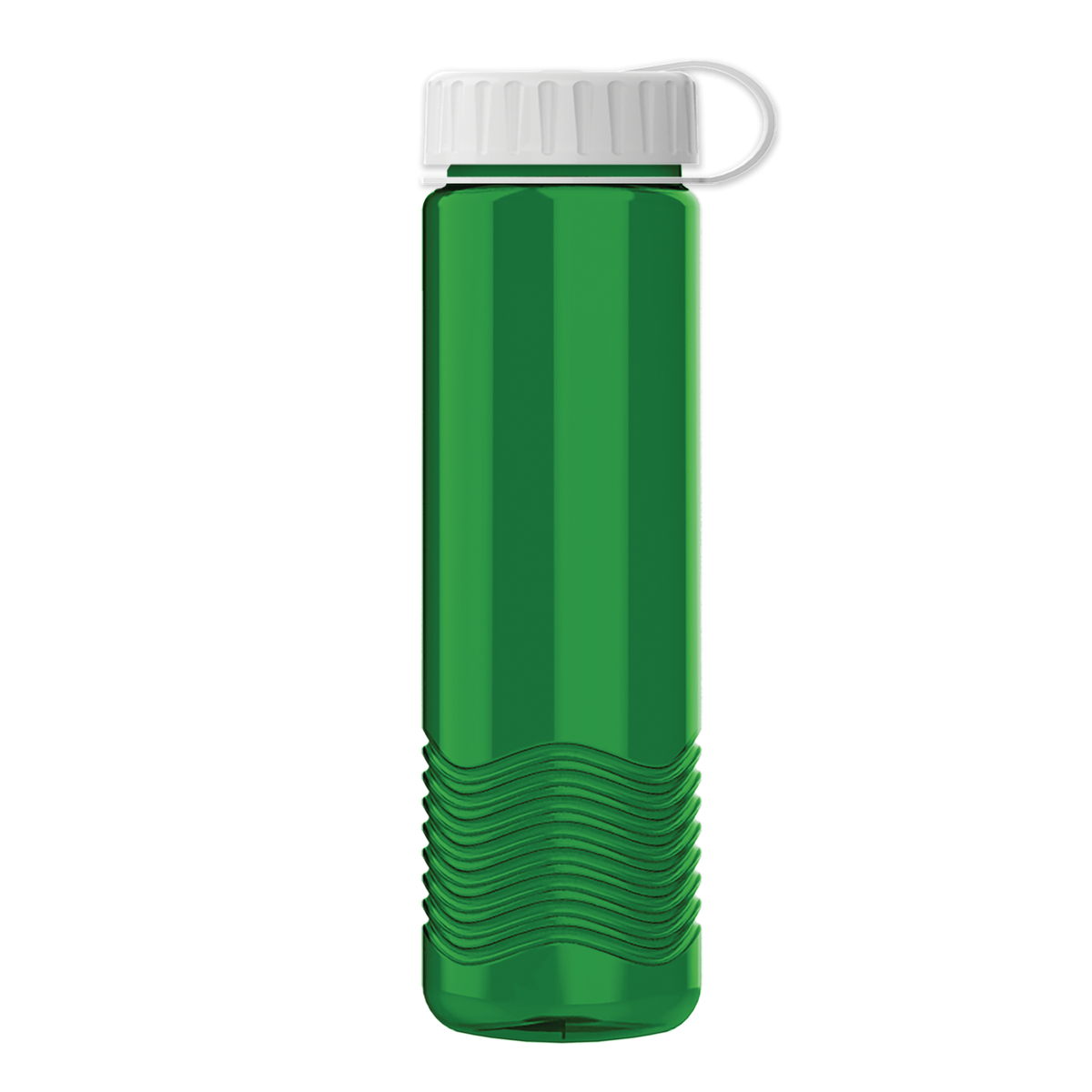 Custom logo Wave Tritan® Bottle with Tethered Lid - 24 oz.