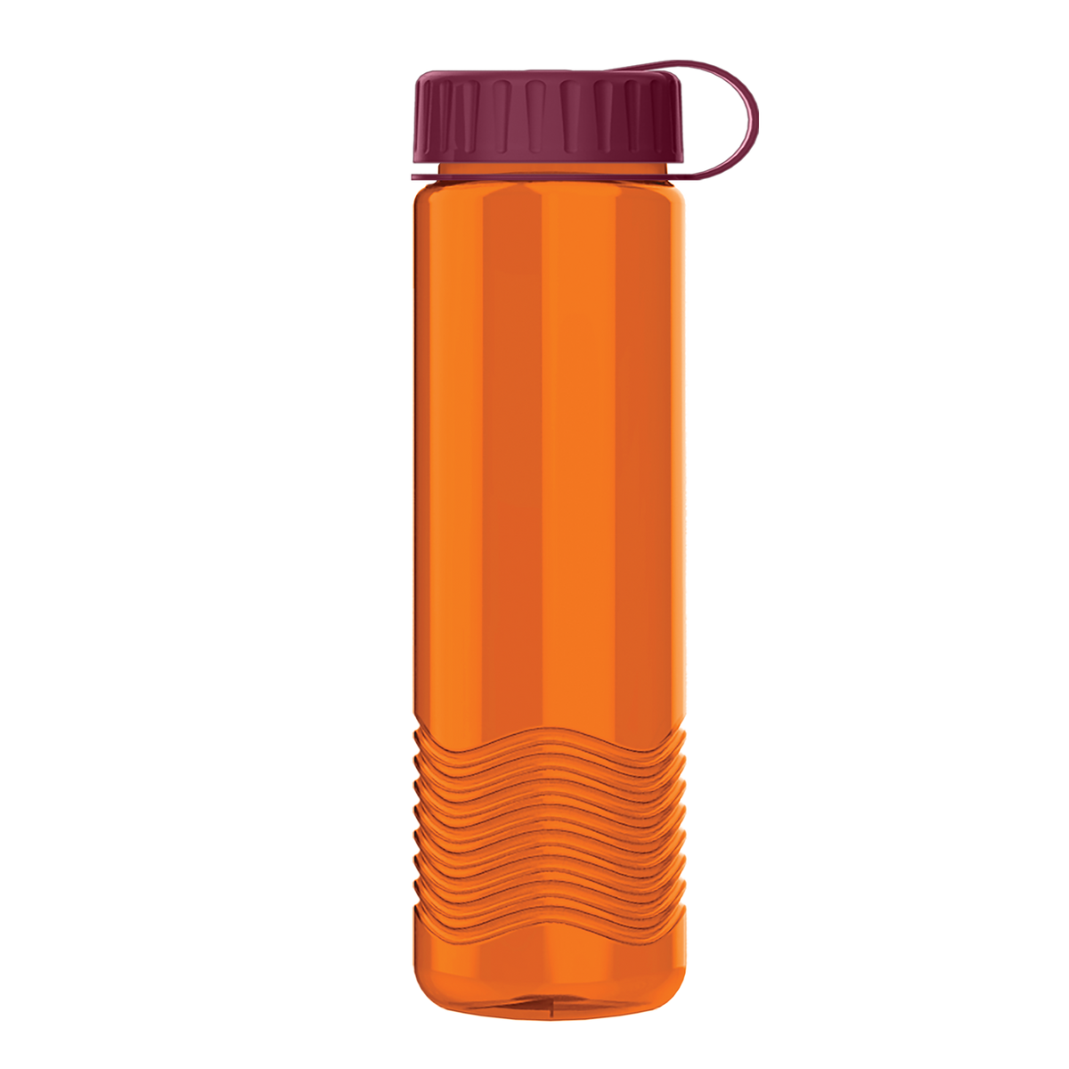 Custom logo Wave Tritan® Bottle with Tethered Lid - 24 oz.